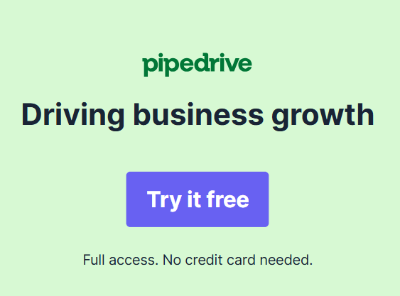 Pipedrive sign up